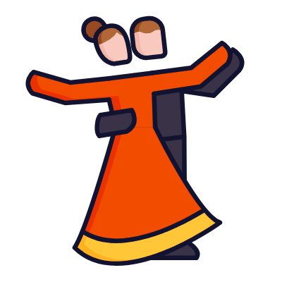 Ballroom Dance, Animated Icon, Lineal
