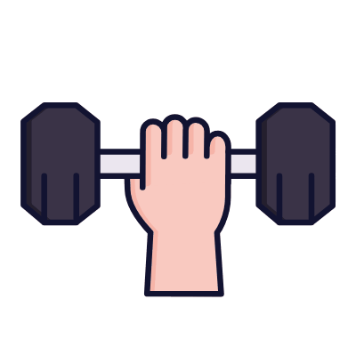Weightlift, Animated Icon, Lineal