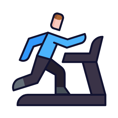 Treadmill, Animated Icon, Lineal