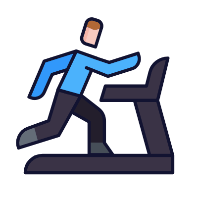 Treadmill, Animated Icon, Lineal