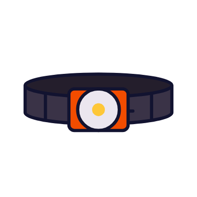 Head Lamp, Animated Icon, Lineal