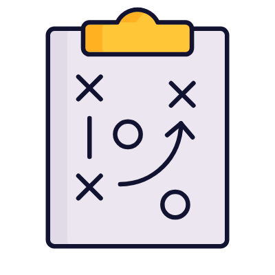 Clipboard Strategy, Animated Icon, Lineal