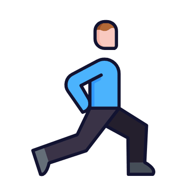Stretching, Animated Icon, Lineal