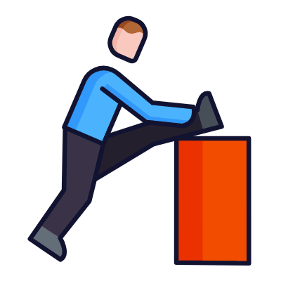 Stretching, Animated Icon, Lineal