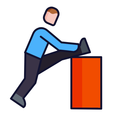 Stretching, Animated Icon, Lineal
