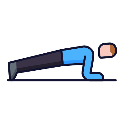 Plank, Animated Icon, Lineal