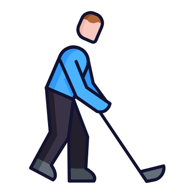 Golf, Animated Icon, Lineal