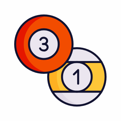 Pool Balls, Animated Icon, Lineal