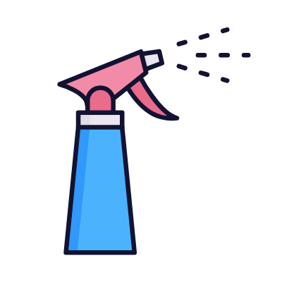 Watering Sprayer, Animated Icon, Lineal
