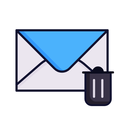 Mail Trash, Animated Icon, Lineal