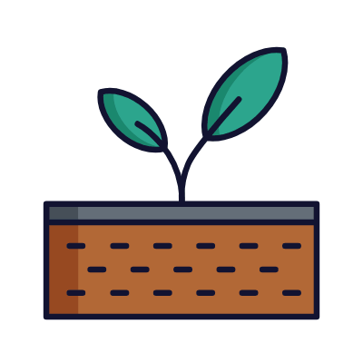Plant Soil, Animated Icon, Lineal