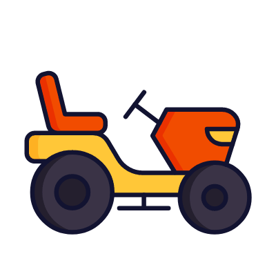 Grass Cutter, Animated Icon, Lineal