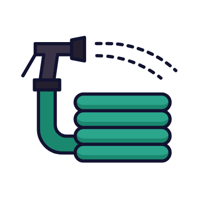 Water Hose, Animated Icon, Lineal