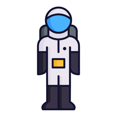 Astronaut, Animated Icon, Lineal