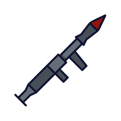 Bazooka, Animated Icon, Lineal