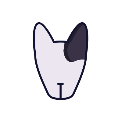 Dog head, Animated Icon, Lineal