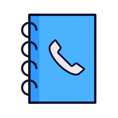 Phone Book, Animated Icon, Lineal