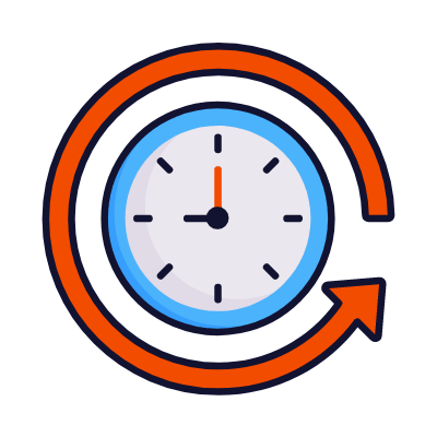 Time Reversed, Animated Icon, Lineal