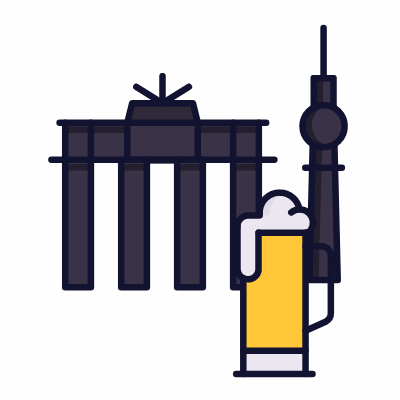 Berlin, Animated Icon, Lineal