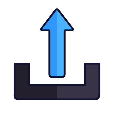 Upload, Animated Icon, Lineal