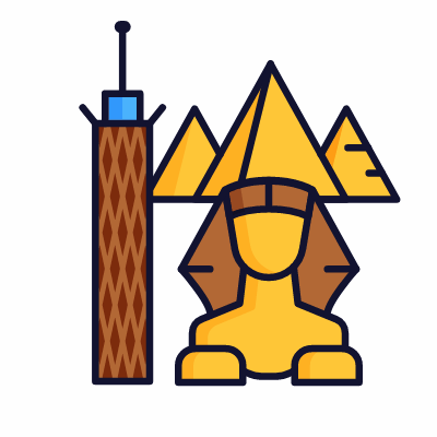 Cairo, Animated Icon, Lineal
