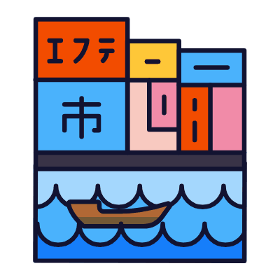 Osaka, Animated Icon, Lineal