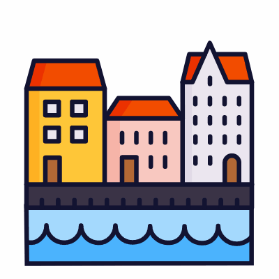 Copenhagen, Animated Icon, Lineal