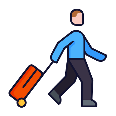 Traveler, Animated Icon, Lineal
