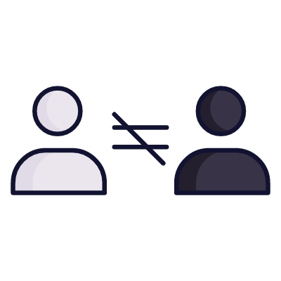 Racism, Animated Icon, Lineal