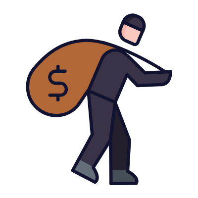 Robbery, Animated Icon, Lineal