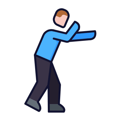 Punching, Animated Icon, Lineal
