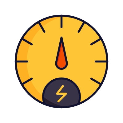 Energy Gauge, Animated Icon, Lineal