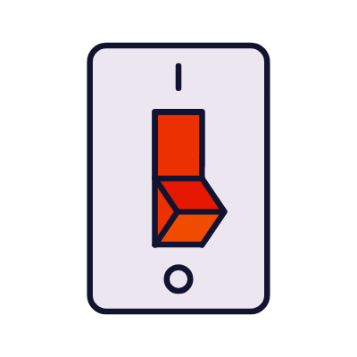 Light Switch, Animated Icon, Lineal