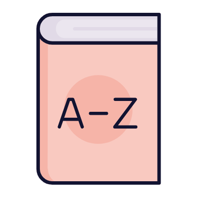 Dictionary, Animated Icon, Lineal