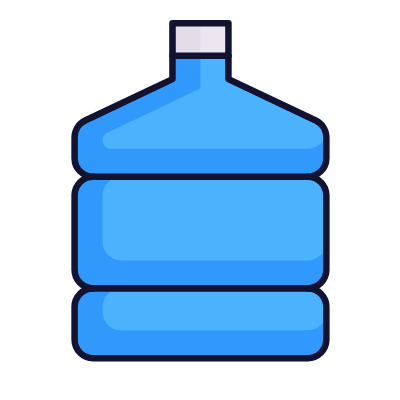Gallon Water, Animated Icon, Lineal
