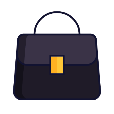 Hand bag, Animated Icon, Lineal