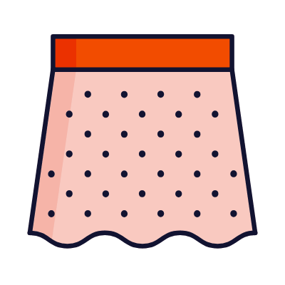 Skirt, Animated Icon, Lineal