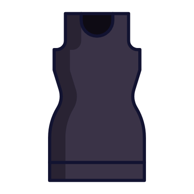 Dress, Animated Icon, Lineal