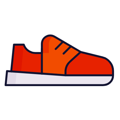 Sneaker shoes, Animated Icon, Lineal
