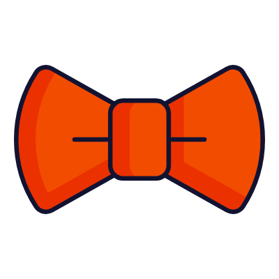 Bow tie, Animated Icon, Lineal