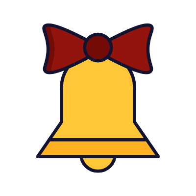 Jingle Bell, Animated Icon, Lineal
