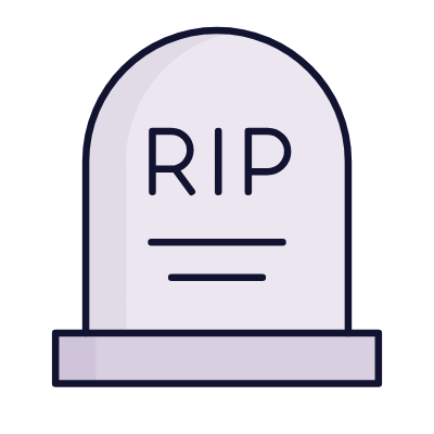 Tombstone, Animated Icon, Lineal