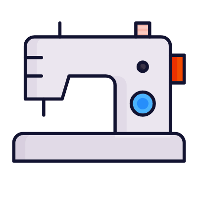 Sewing machine, Animated Icon, Lineal