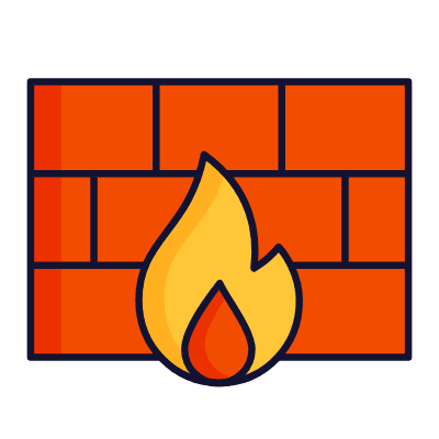 Firewall web, Animated Icon, Lineal