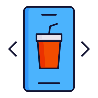 Select dish, Animated Icon, Lineal