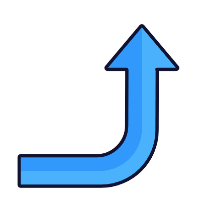 Turn, Animated Icon, Lineal