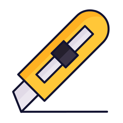 Paper cutter, Animated Icon, Lineal