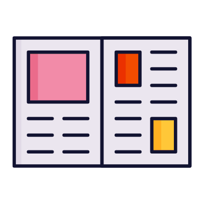 Magazine, Animated Icon, Lineal
