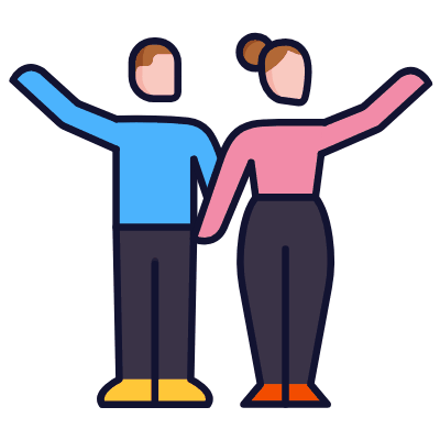 Waving, Animated Icon, Lineal