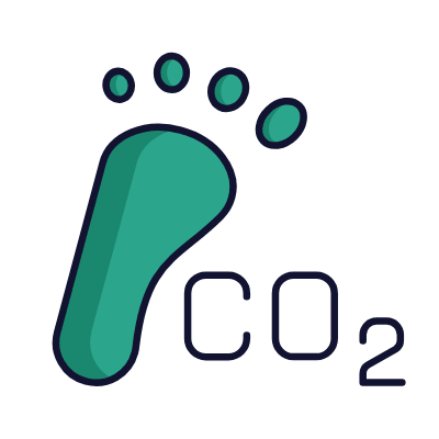 Carbon Footprint, Animated Icon, Lineal